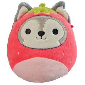 Squishmallow Original Ryan the Husky 8” Strawberry Fruit Costume Dog Plush Toy